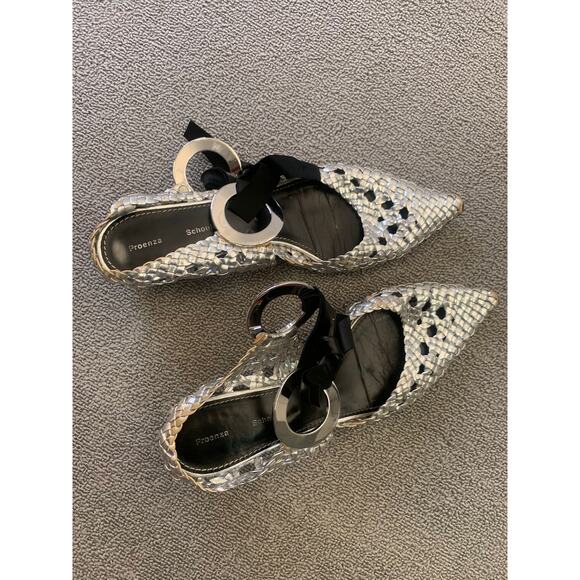 PROENZA SCHOULER Women 40.5 Silver Heel Shoes - Picture 9 of 16